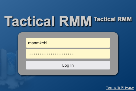 Logging into a MeshCentral instance